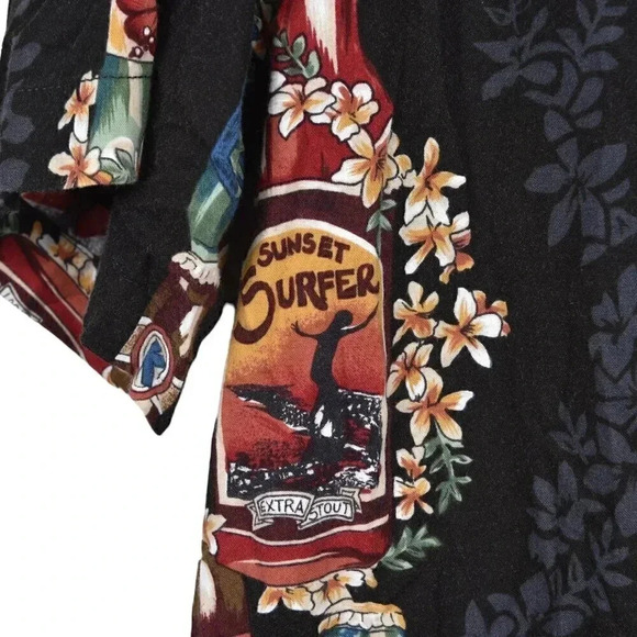 Toes on the Nose  Hawaiian Shirt Beers Tropical Aloha Size XL - Picture 5 of 10